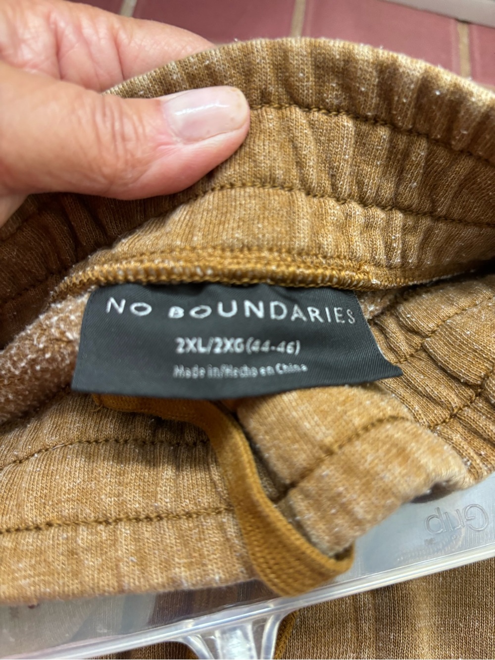 No Boundaries Brown Cozy Fleece-Lined Sweatpants shorts
